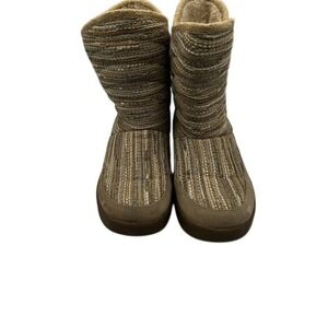 Sanuk Women's Big Bootah Brown Slip-On Winter Boot, Size 9